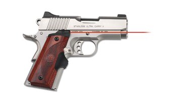 Crimson Trace Master Series rosewood red laser grips for officer's and compact model 1911 righ...jpg